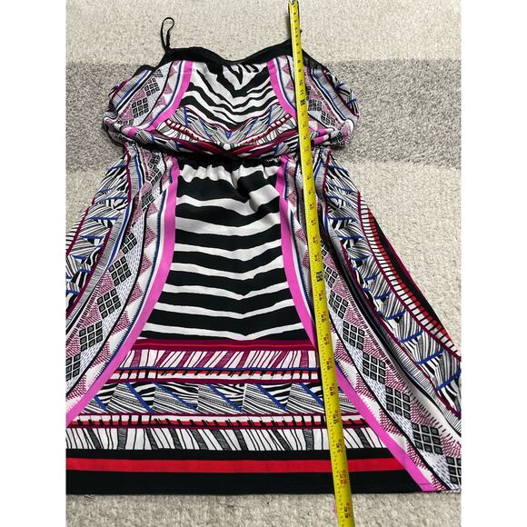 Express Womens Size XS Blouson Mini Tank Dress Zebra Southwestern Design Printed - Picture 3 of 9